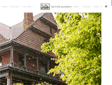 Tablet Screenshot of mccunemansion.com